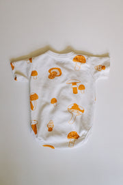 Mushroom baby bodysuit - organic cotton